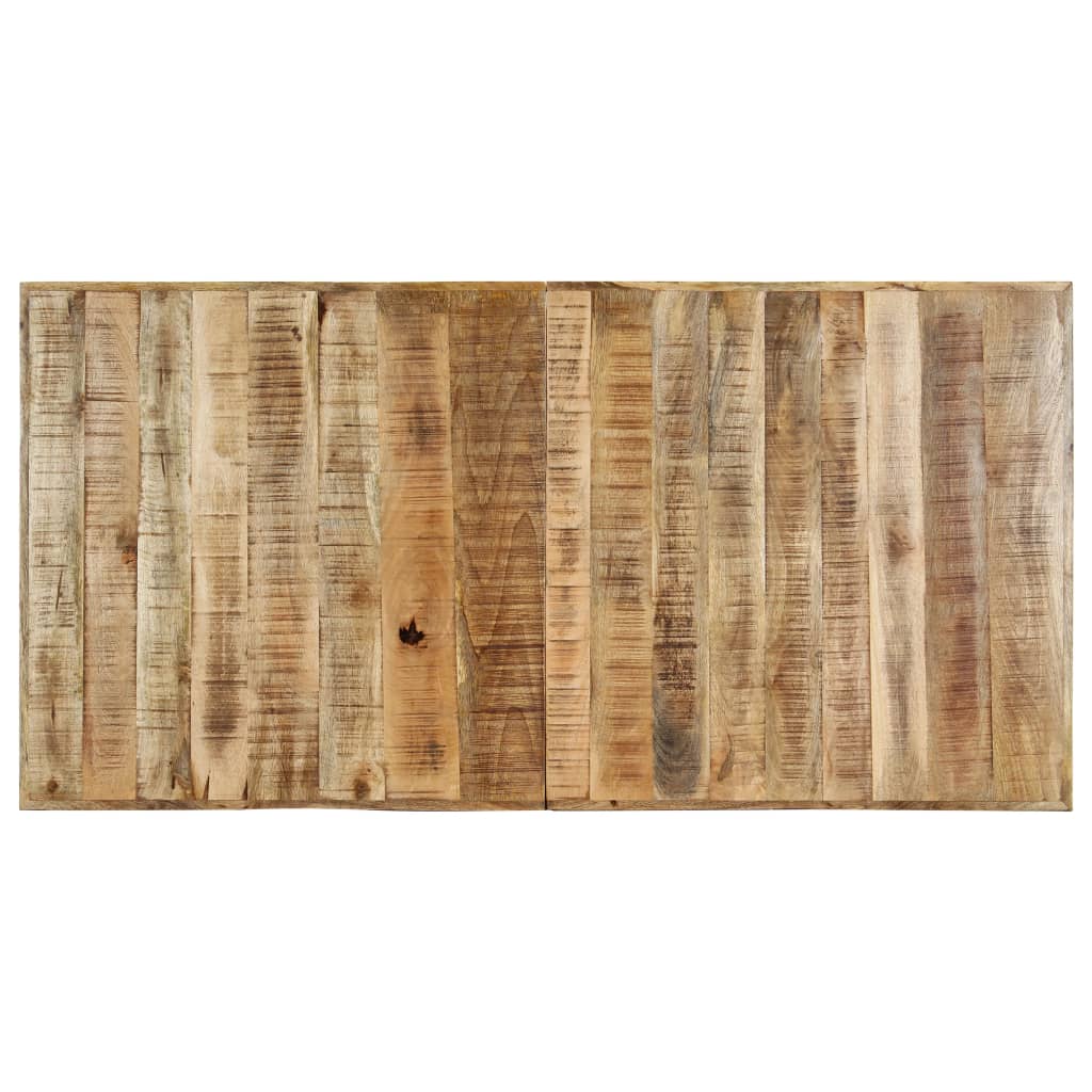 Tavolo da Pranzo 160x80x75 cm in Legno Massello di Mango Grezzo