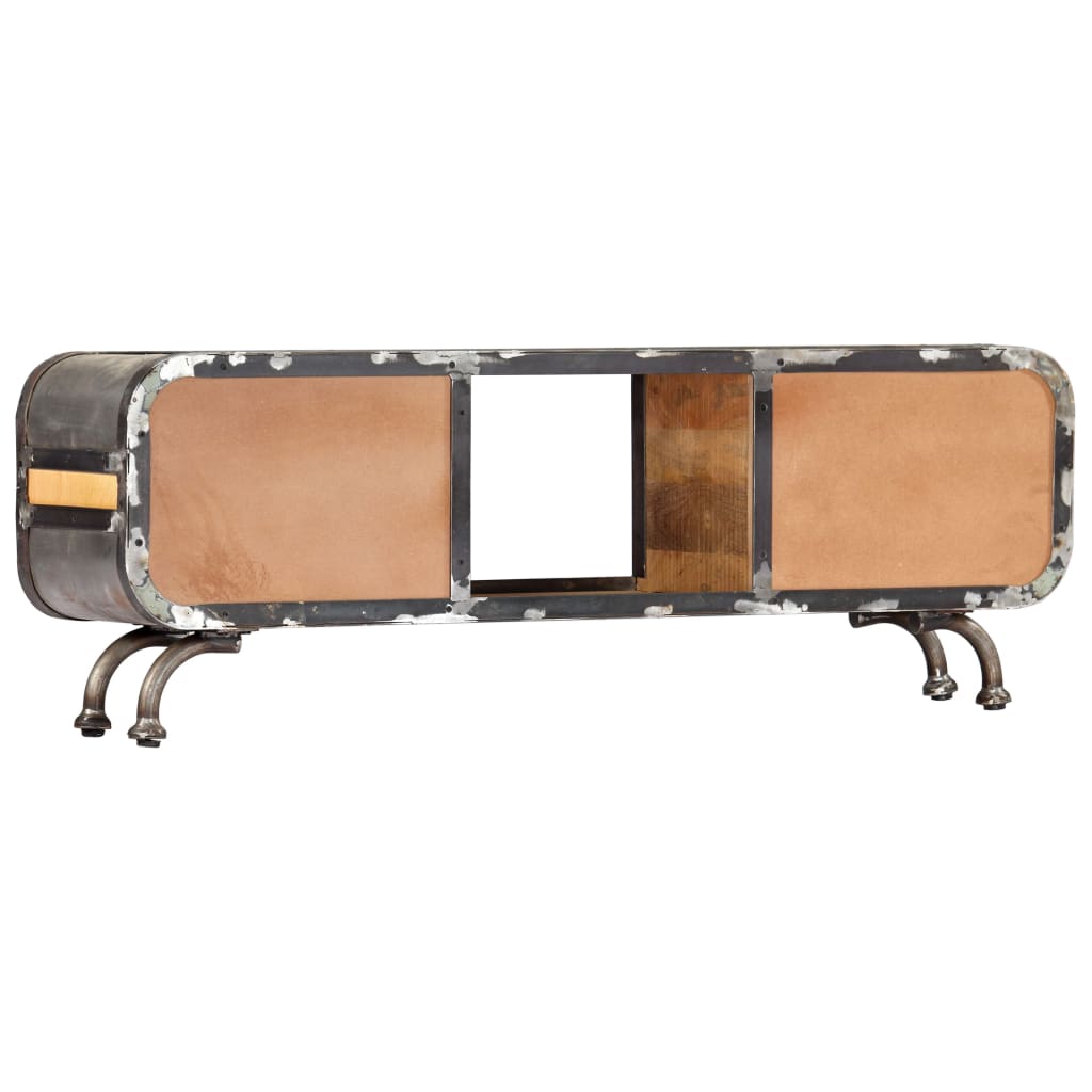 Mobile Porta TV 120x30x42 cm in Legno Massello di Mango