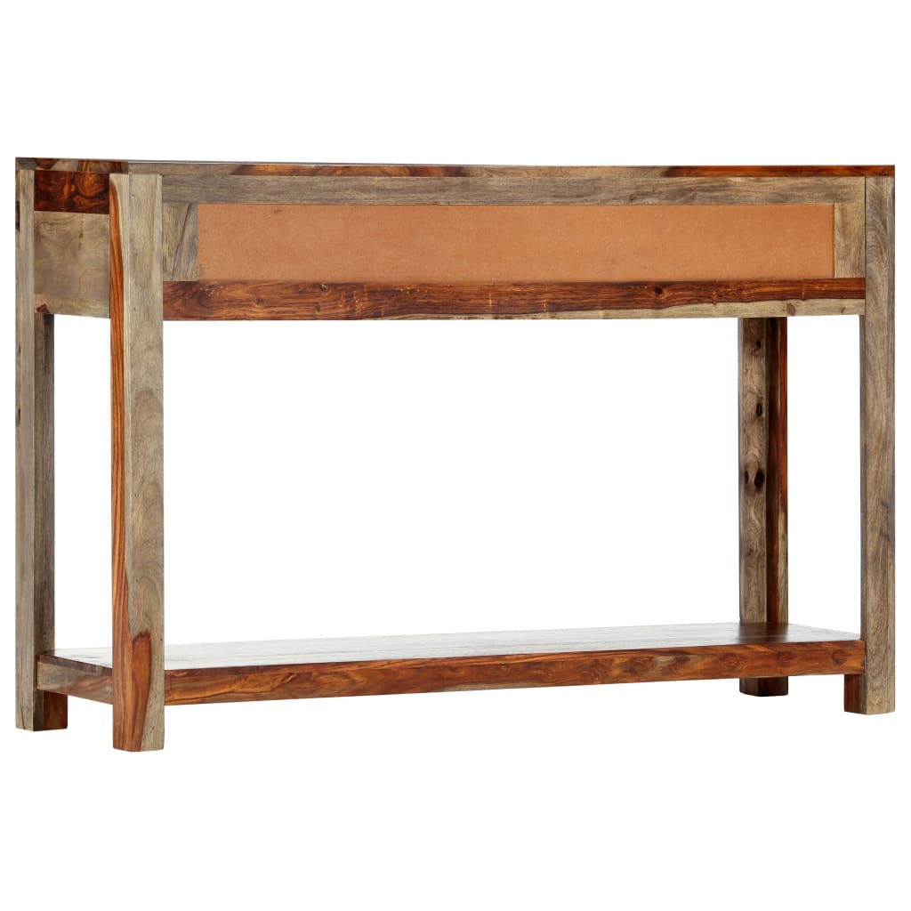 Tavolo Consolle con 3 Cassetti 120x30x75 cm Legno di Sheesham
