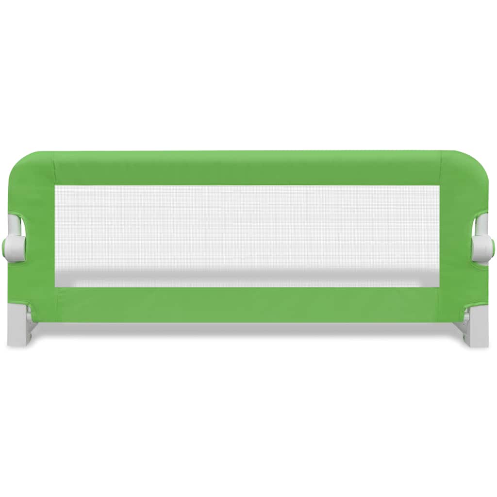 Sponde Letto per la Sicurezza dei Bambini 2 pz Verde 102x42 cm