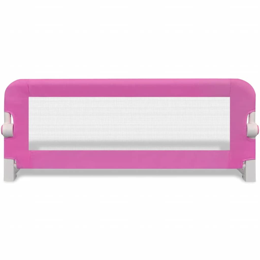 Sponde Letto per la Sicurezza dei Bambini 2 pz Rosa 102x42 cm
