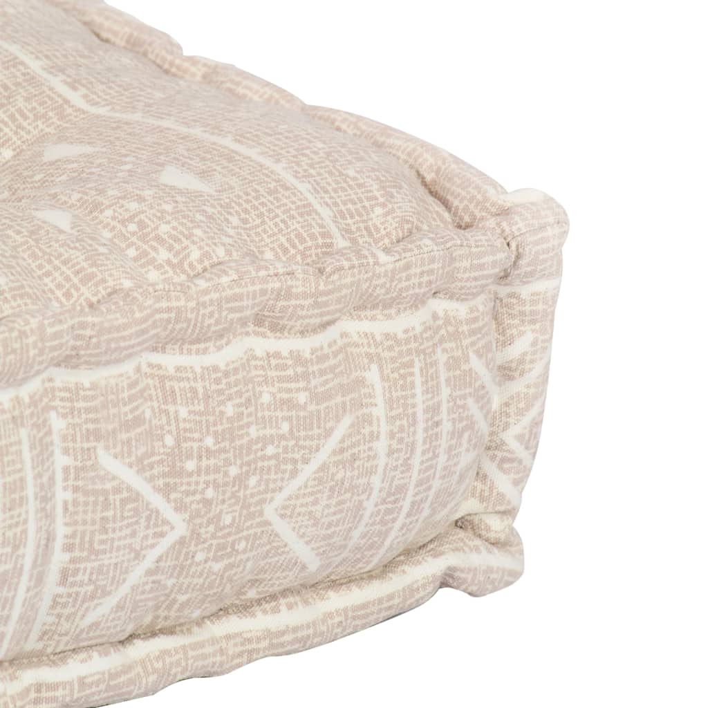 Pouf Beige in Tessuto