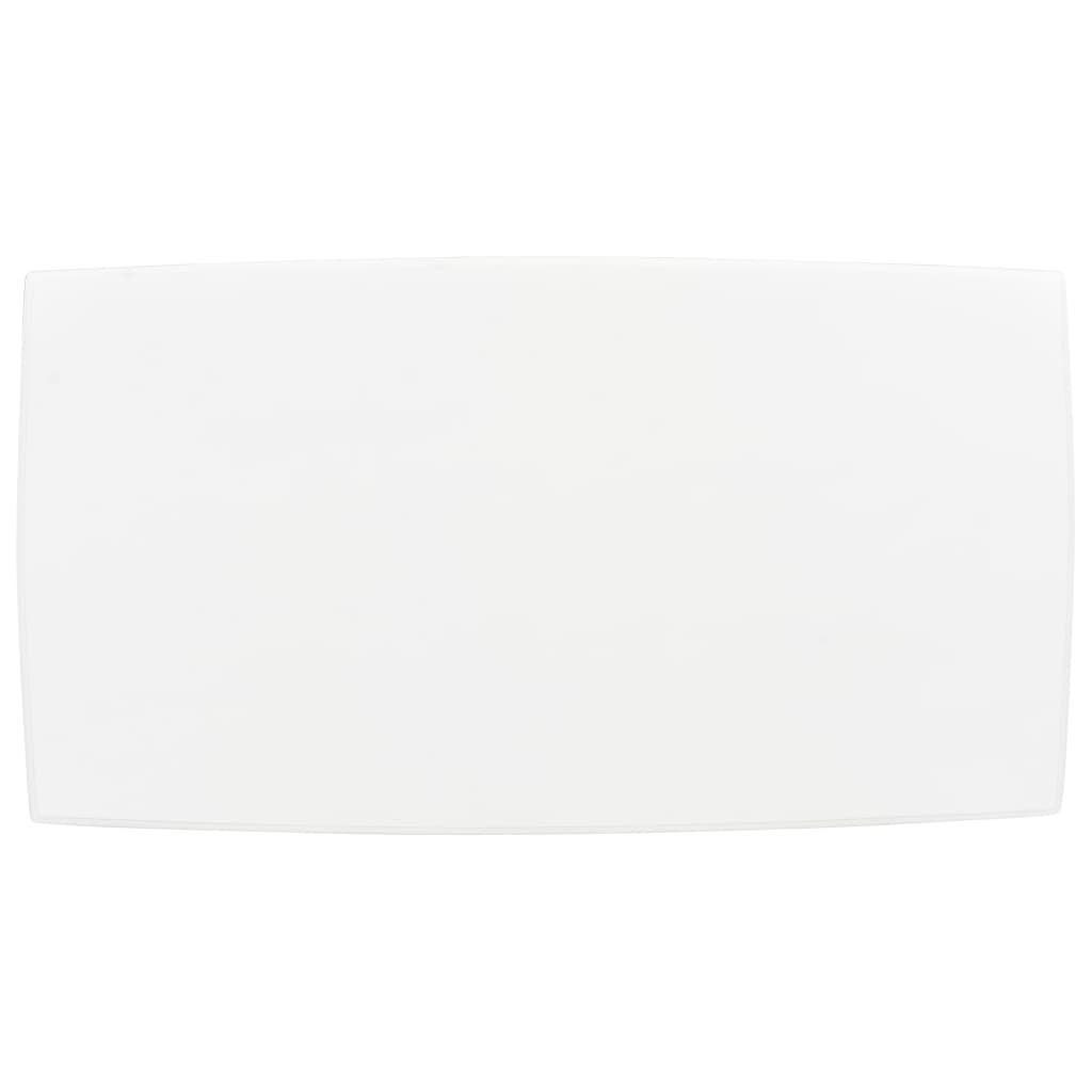 Tavolino da Salotto Bianco 110x60x40 cm in Legno di Pino