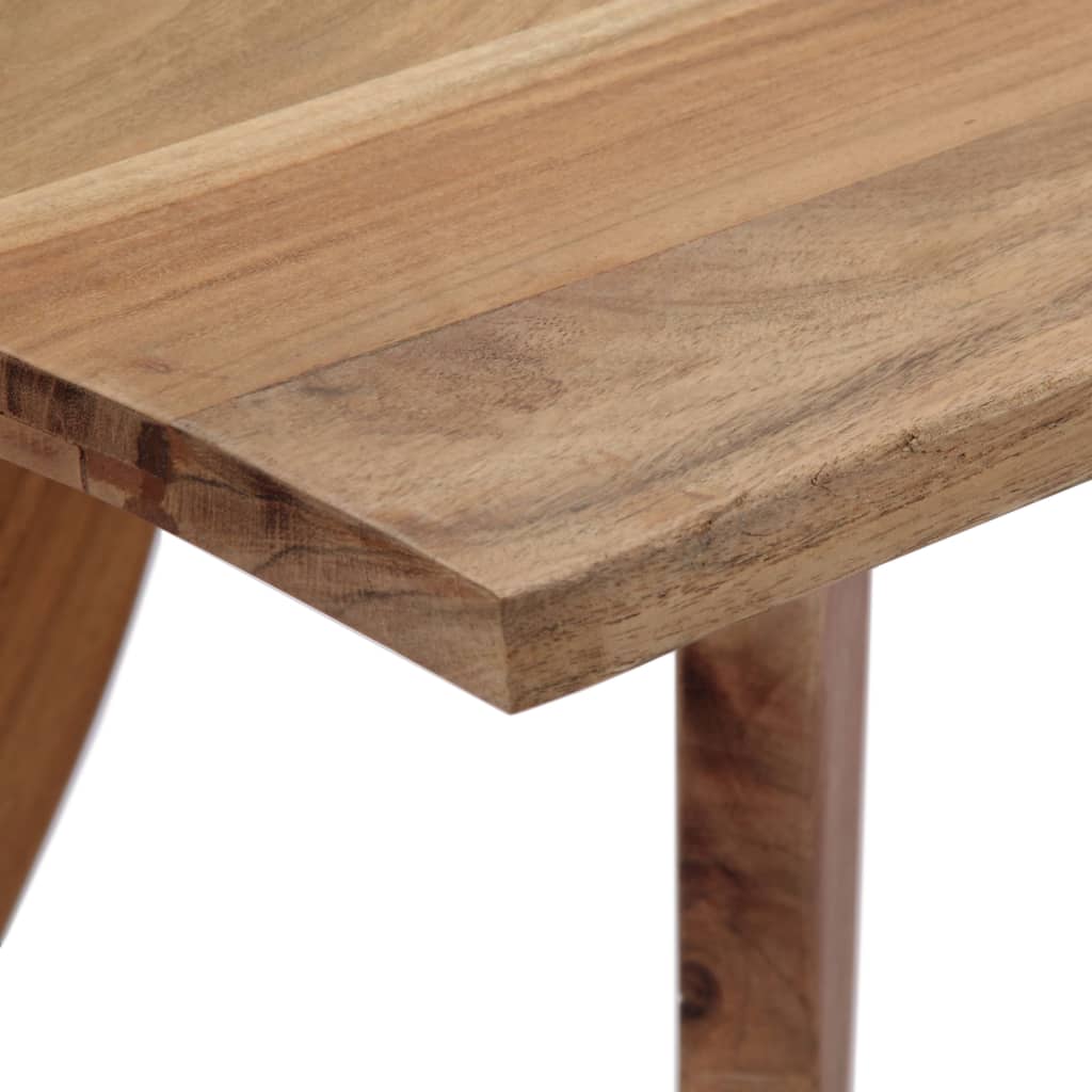 Tavolo da Pranzo 120x58x76 cm in Legno Massello di Acacia