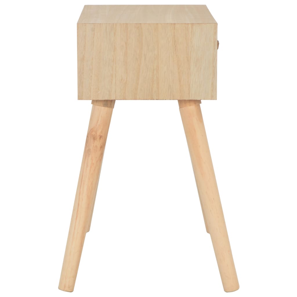 Comodino con Cassetto 44x30x58 cm in Legno Massello