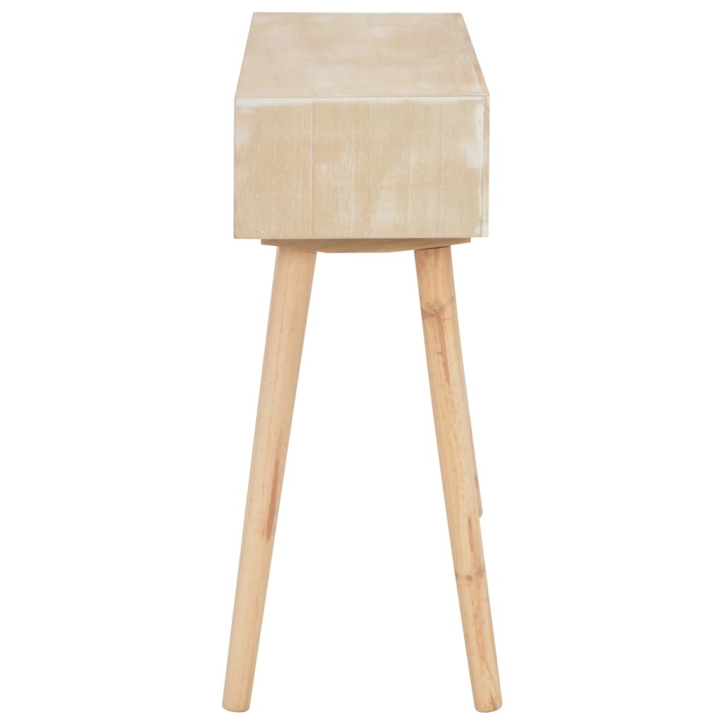 Tavolo Consolle con 3 Cassetti 100x30x73 cm in Massello di Pino
