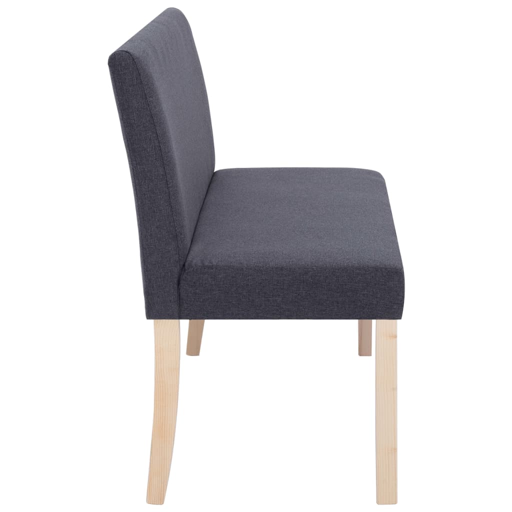 Panca 139,5 cm Grigio Scuro in Poliestere