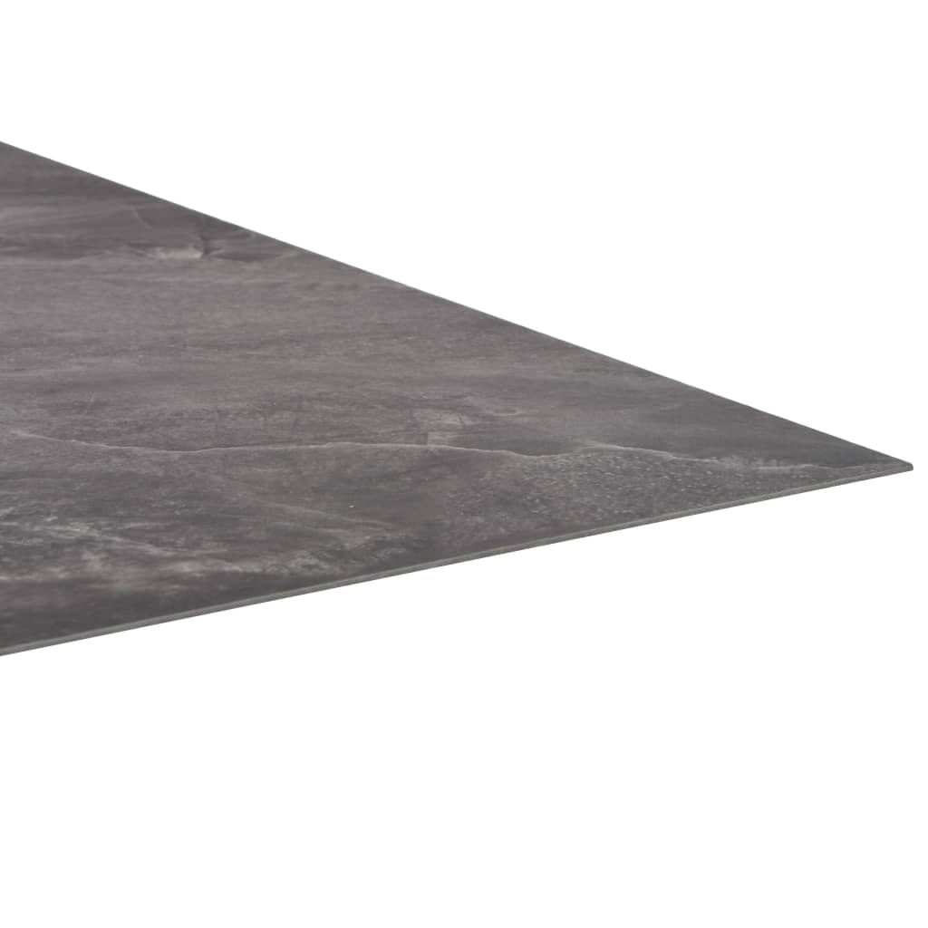 Listoni per Pavimenti Autoadesivi in PVC 5,11m² Nero con Motivo
