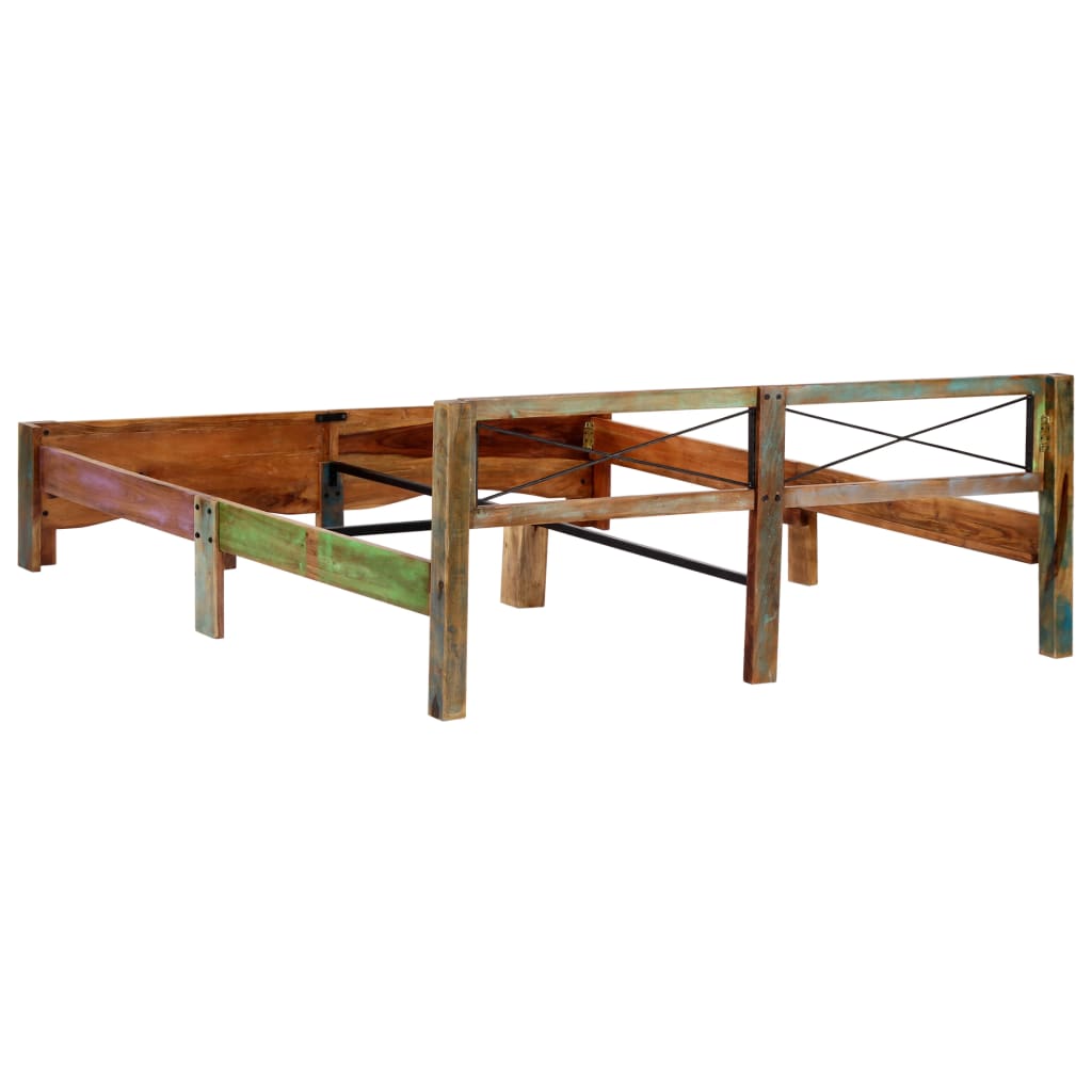 Giroletto senza Materasso in Legno di Recupero 180x200 cm