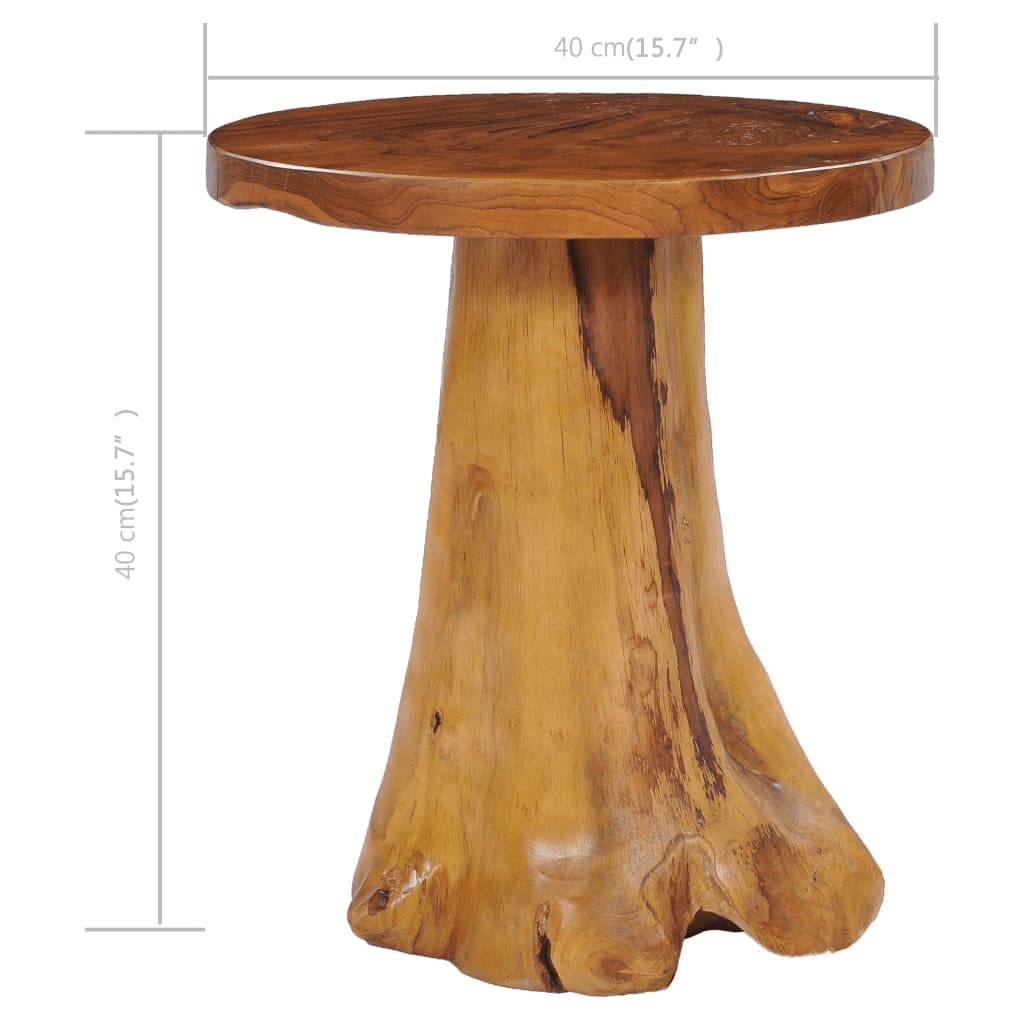 Tavolino da Salotto 40x40 cm in Legno Massello di Teak