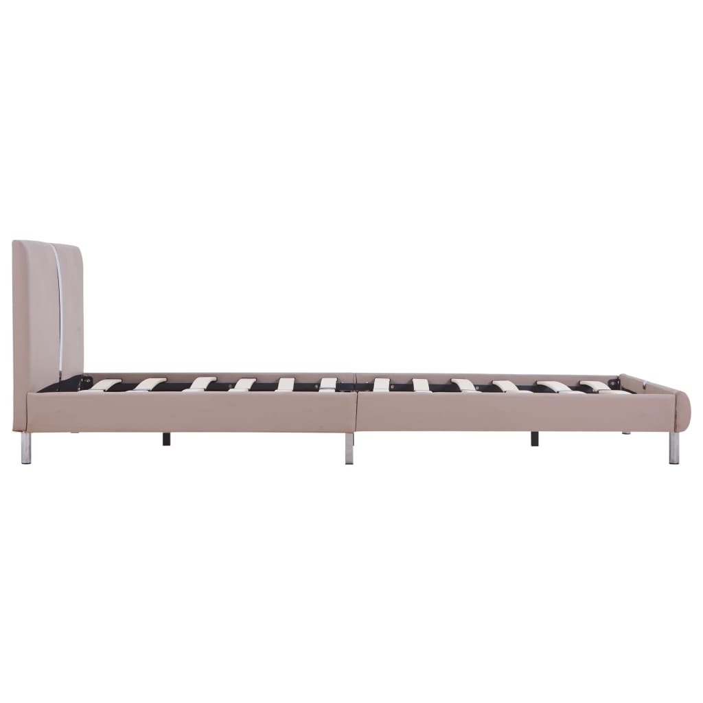 Giroletto senza Materasso Cappuccino in Similpelle 140x200 cm