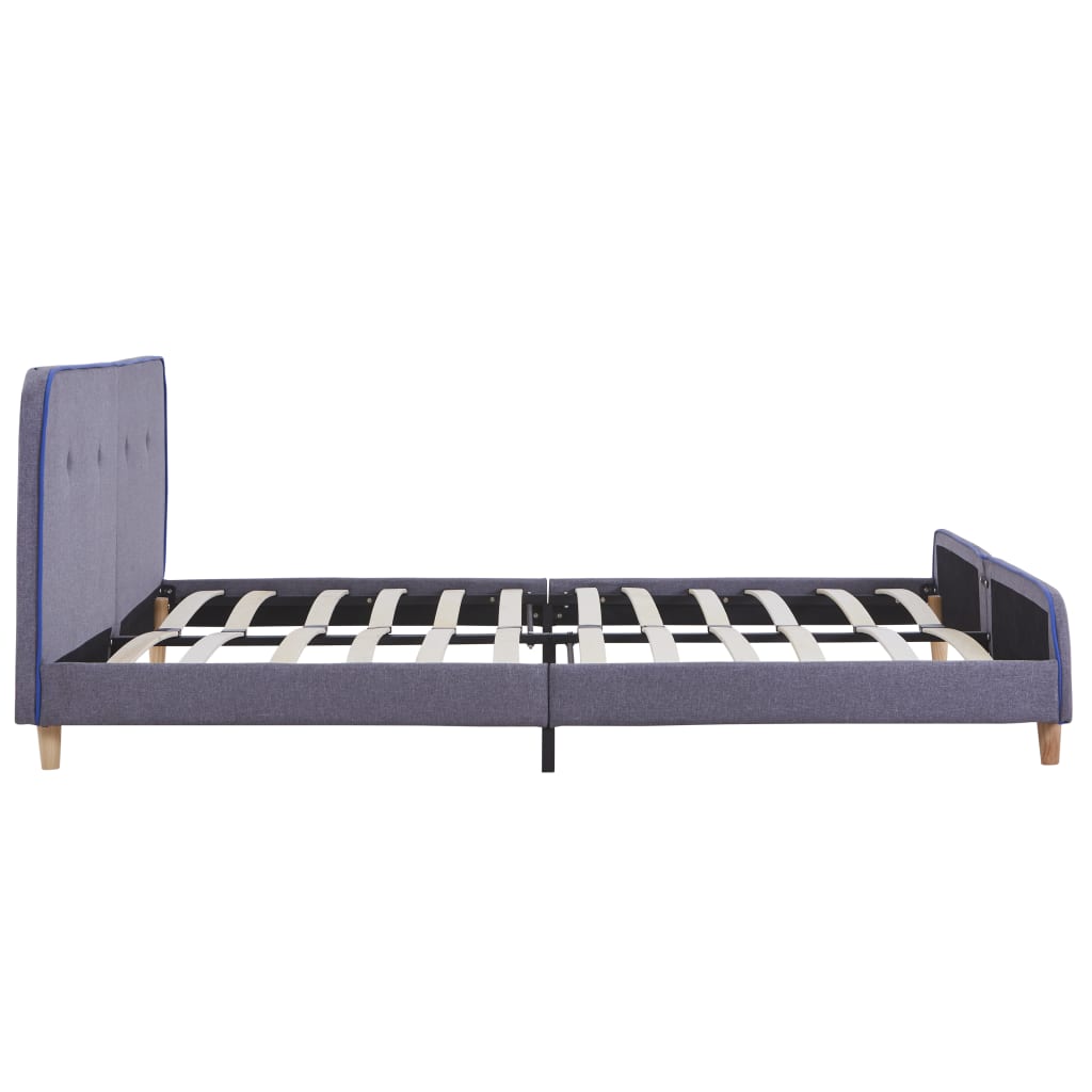 Giroletto senza Materasso Grigio Chiaro 150x200 cm in Tessuto