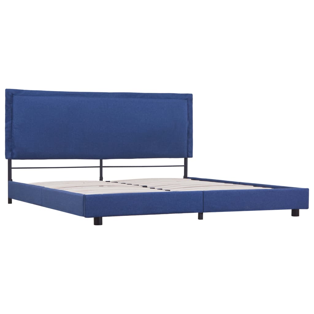 Giroletto senza Materasso Blu 150x200 cm in Tessuto