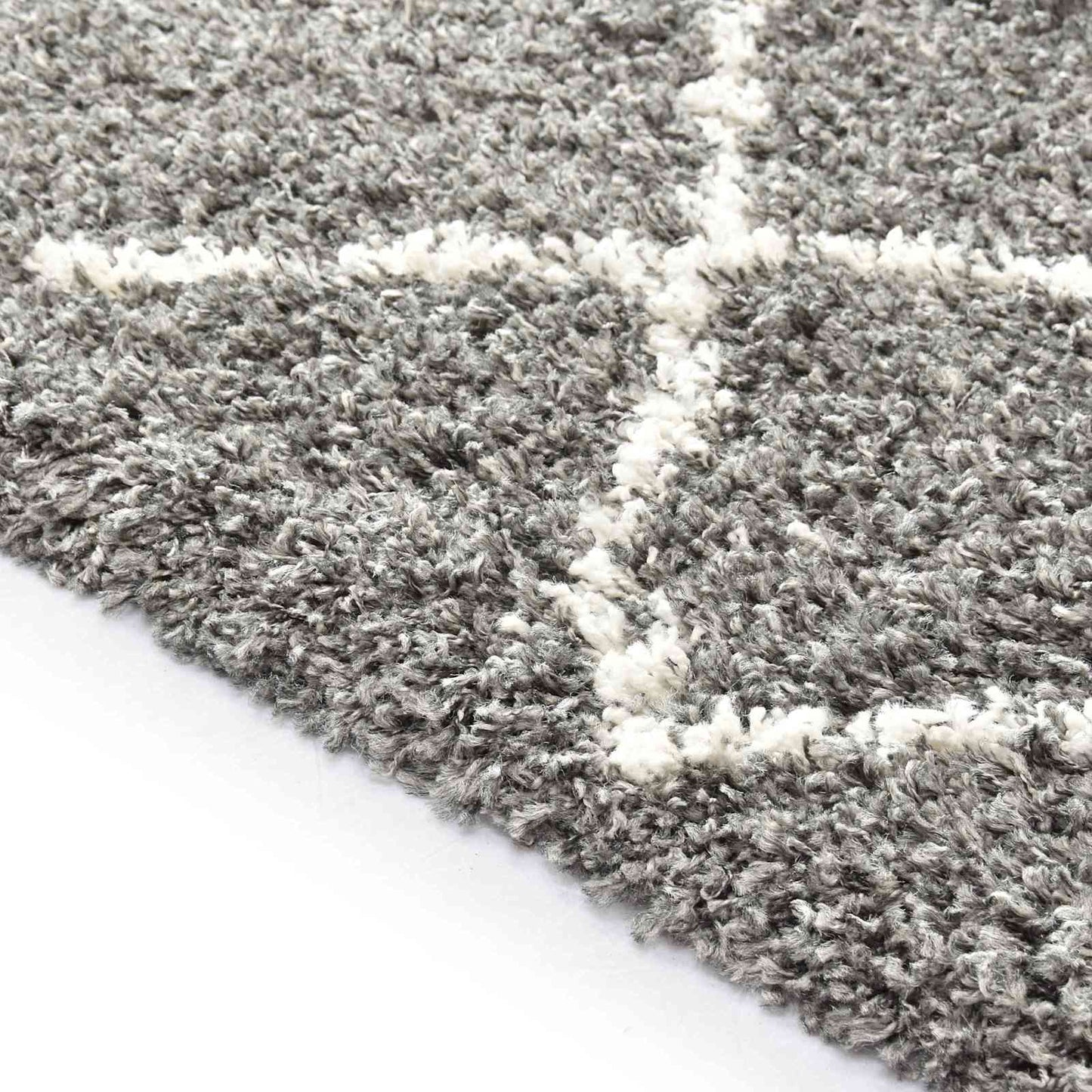 Tappeto Traliccio Grigio 230 x 160 cm Polipropilene
