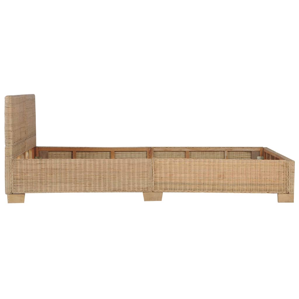 Giroletto con Testiera senza Materasso 140x200 cm Vero Rattan