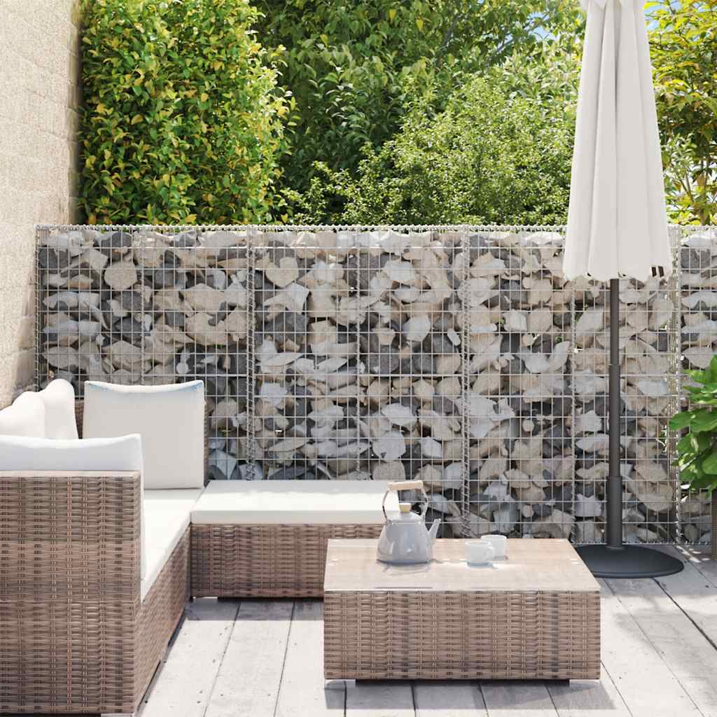 Gabbione con Copertura in Acciaio Zincato 600x50x150 cm
