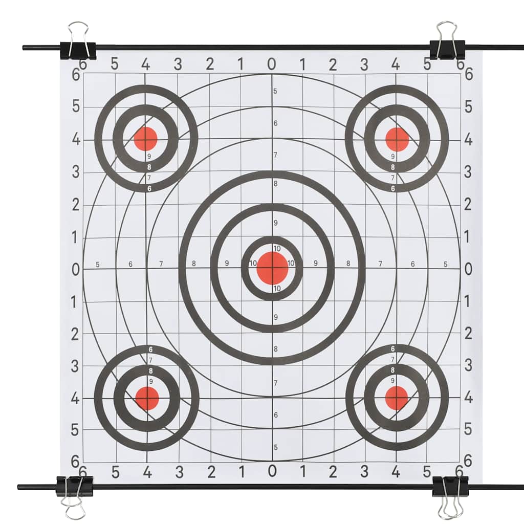 Supporto Bersagli di Carta con Fogli di Tiro 78x76cm Acciaio