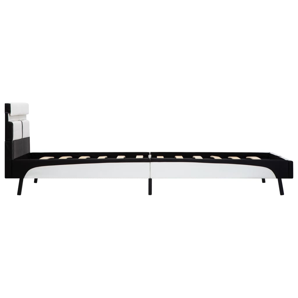 Giroletto con LED Bianco e Nero in Similpelle 90x200 cm