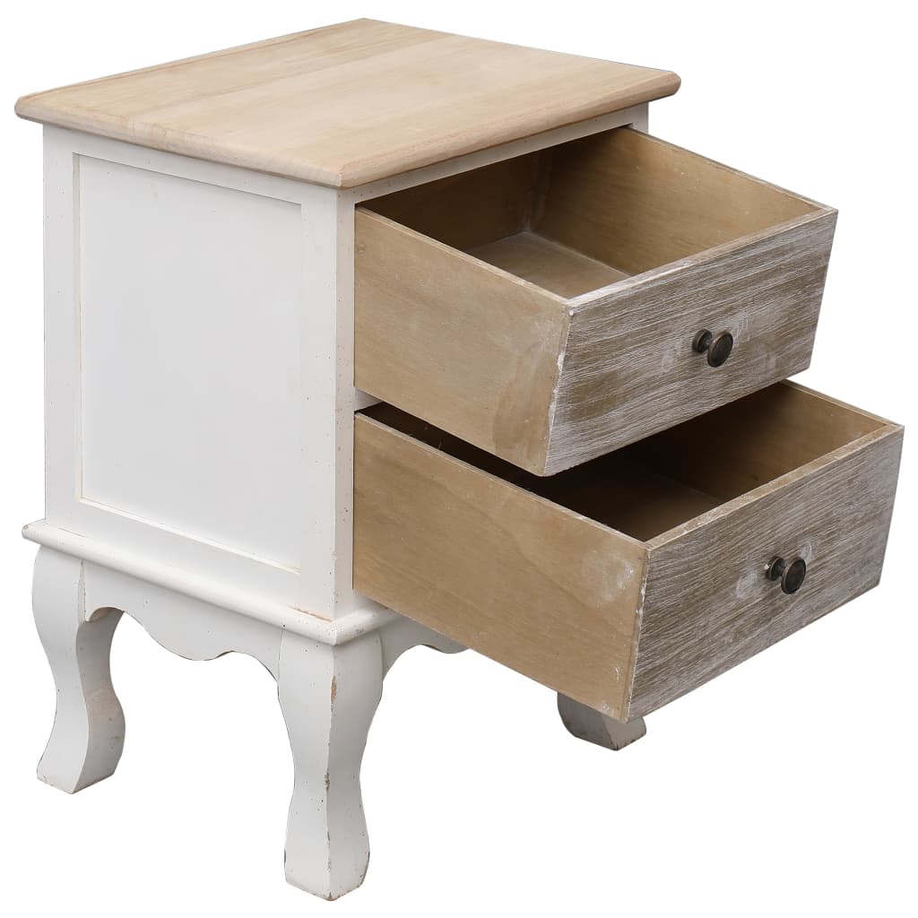 Comodino 35x30x50 cm in Legno di Paulownia