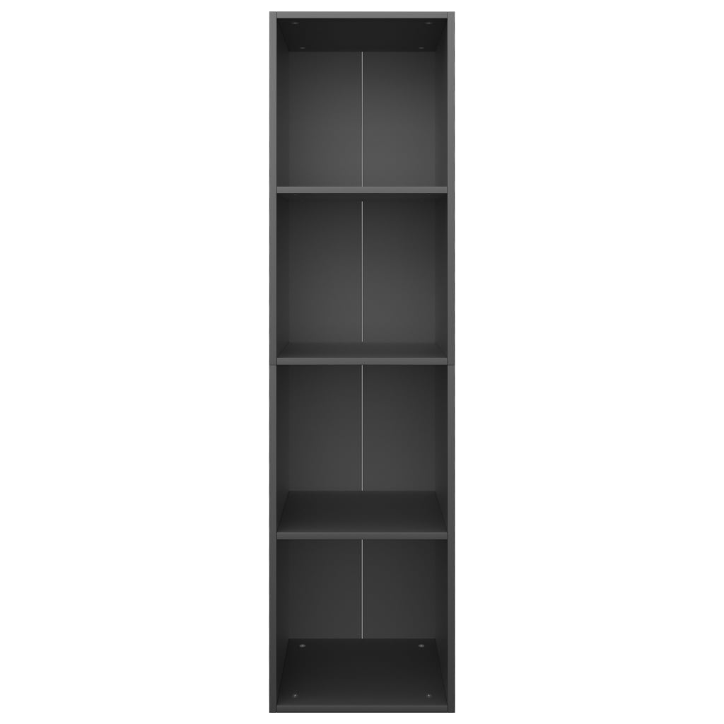 Libreria/Mobile TV Nero 36x30x143 cm in Legno Multistrato