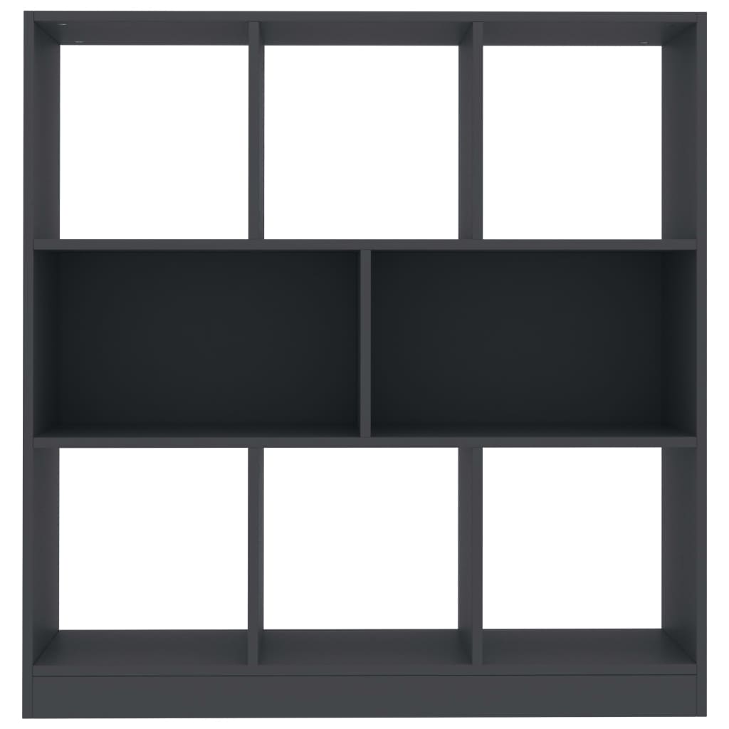 Libreria Grigia 97,5x29,5x100 cm in Legno Multistrato