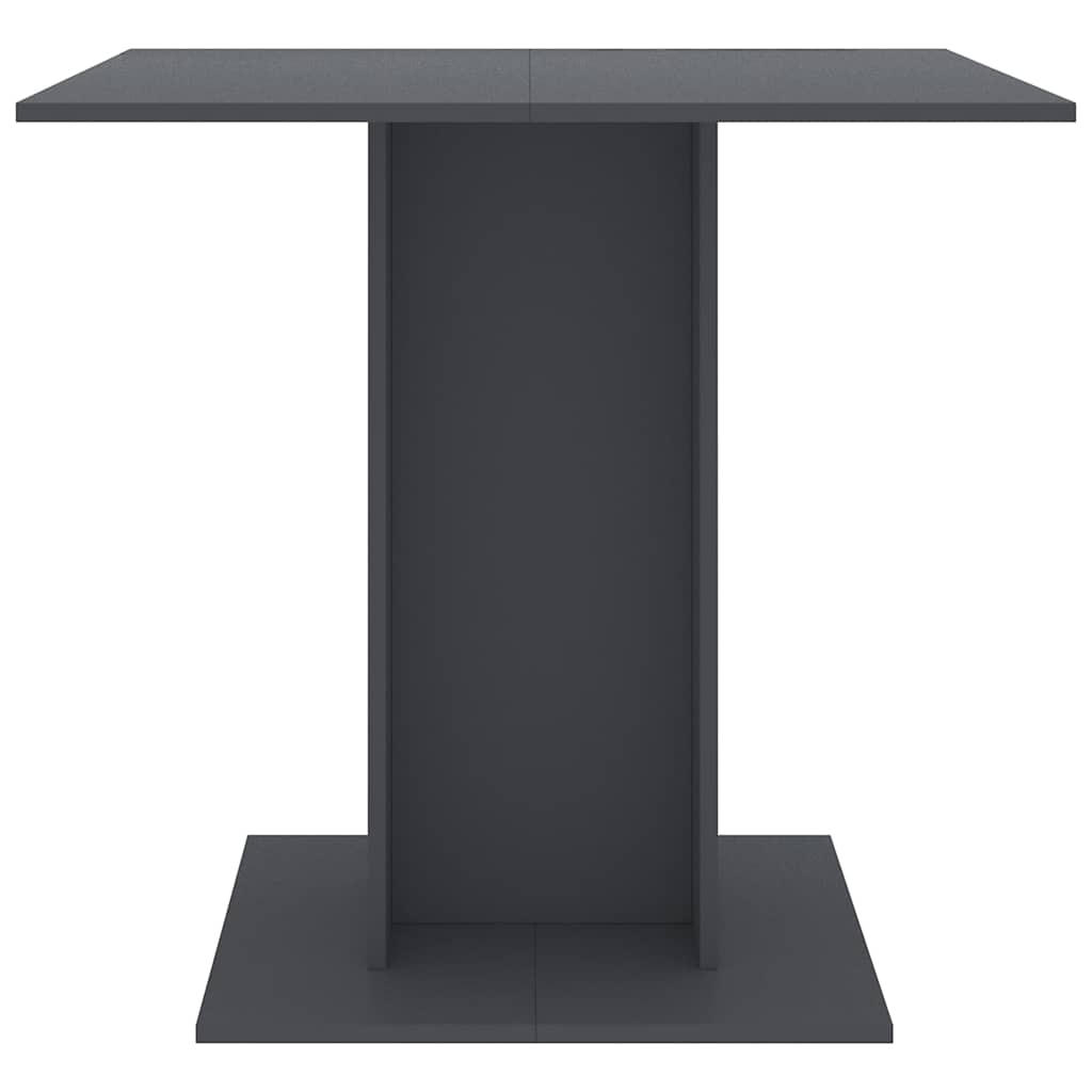 Tavolo da Pranzo Grigio 80x80x75 cm in Legno Multistrato