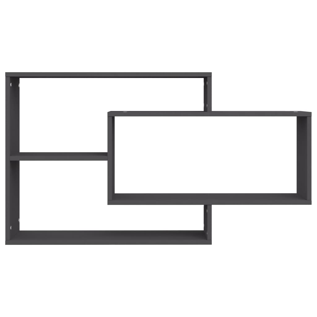 Mensole a Muro Grigie 104x20x58,5 cm in Legno Multistrato