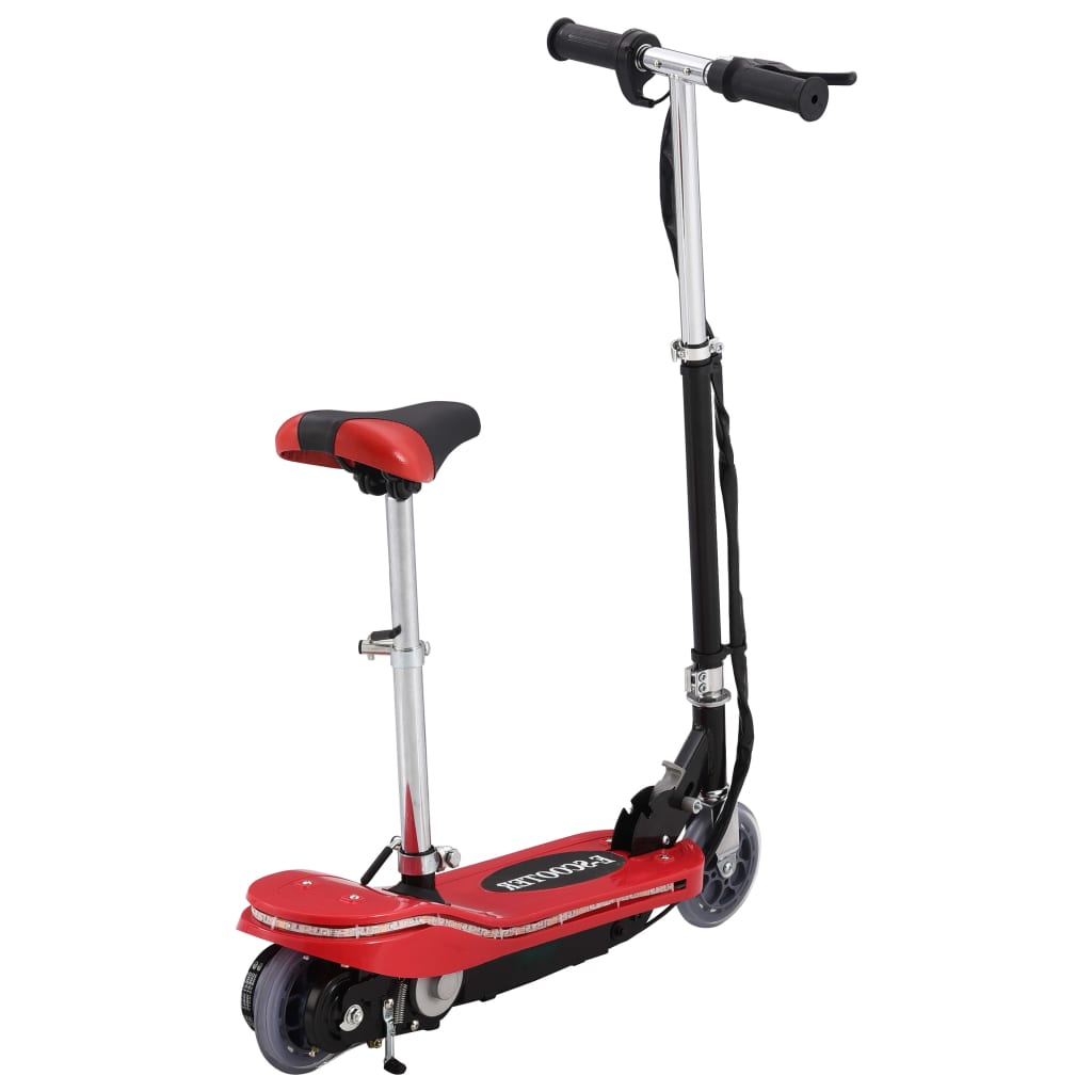 Monopattino con Sella e LED 120 W Rosso