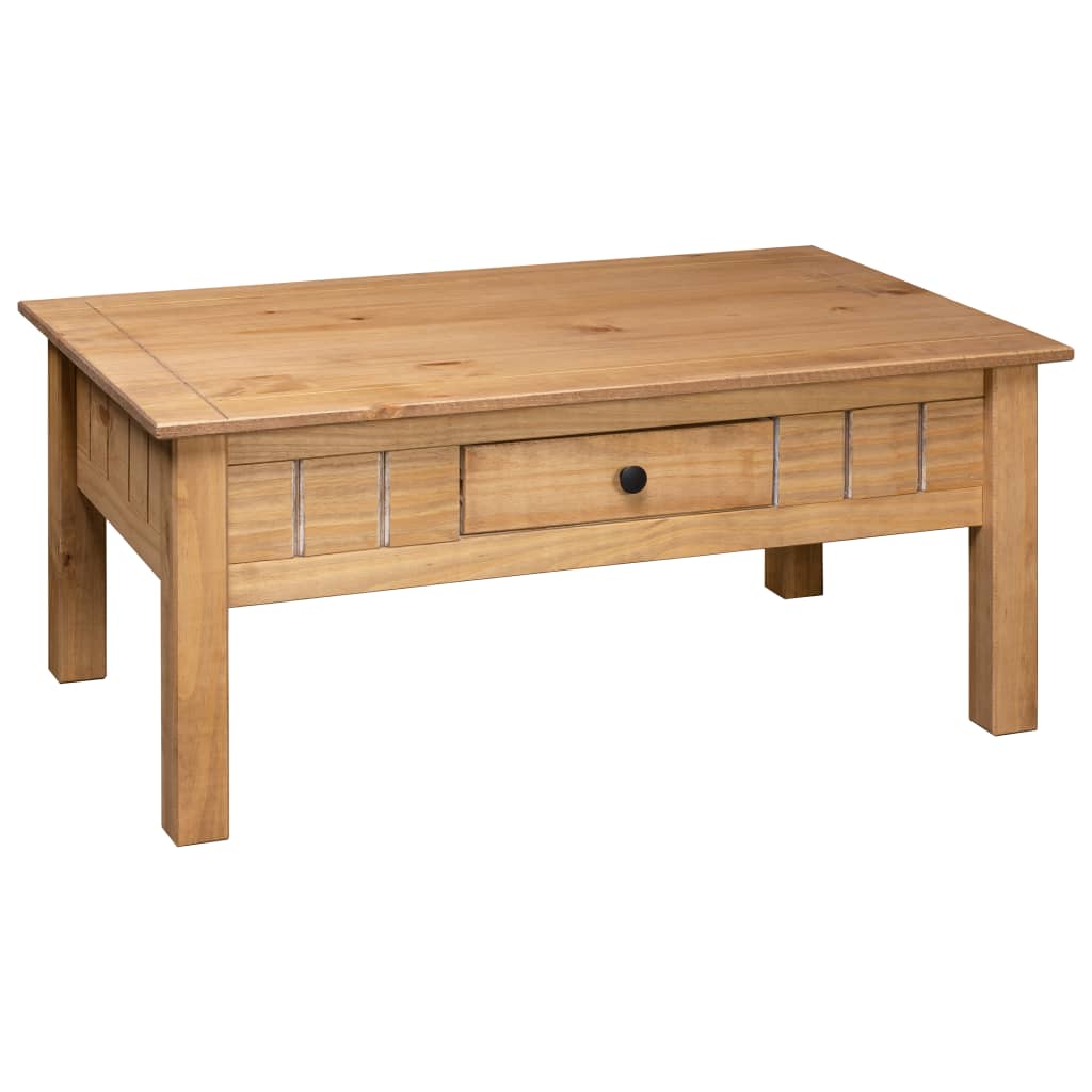 Tavolino da Salotto 100x60x45 cm in Pino Massello Panama Range