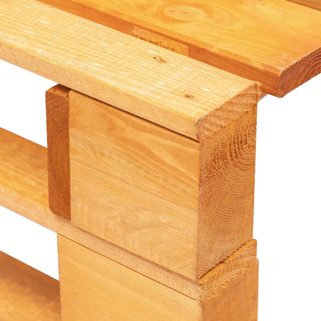 Ottomana da Giardino Pallet in Legno ambra