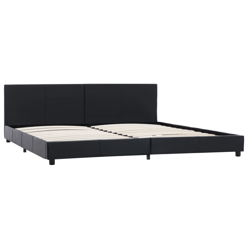 Giroletto Nero in Similpelle 180x200 cm