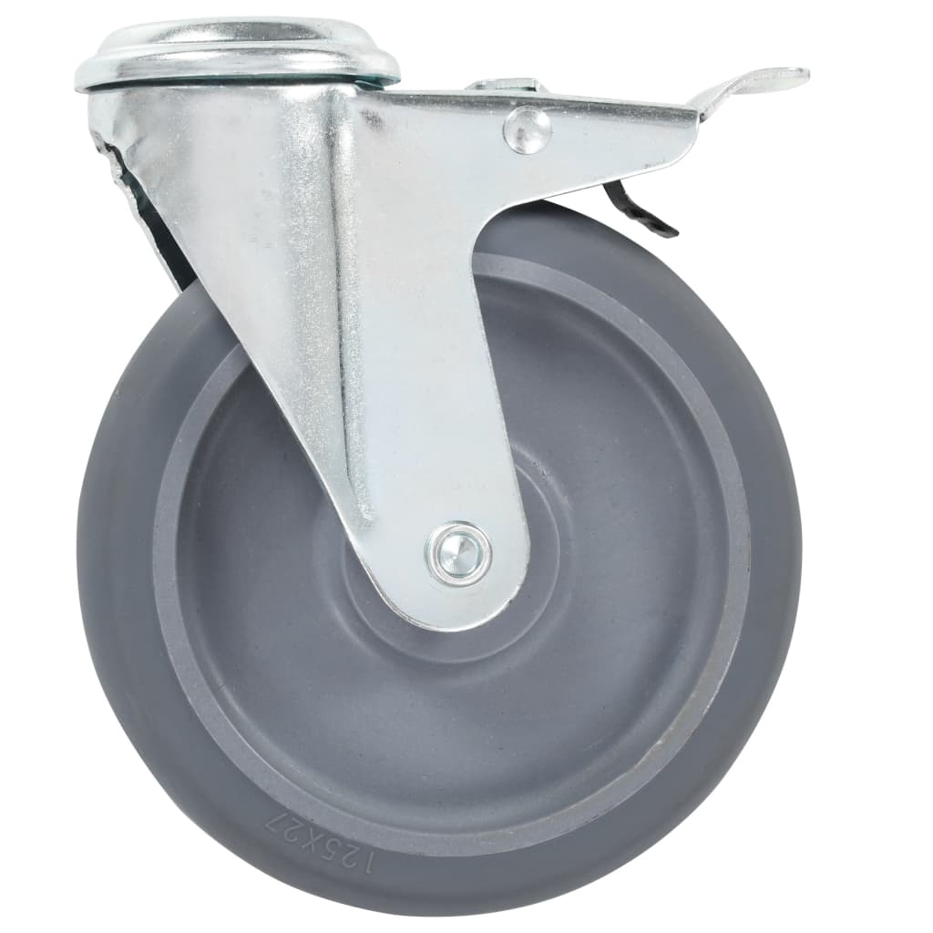 Ruote Girevoli con Foro per Bullone 8 pz 125 mm