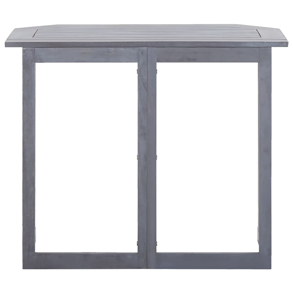 Tavolo da Balcone Pieghevole 90x50x74 cm in Massello di Acacia