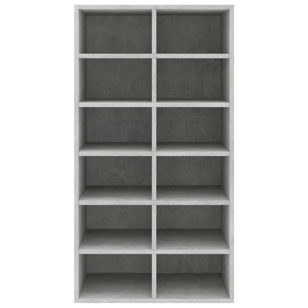 Scarpiera Grigio Cemento 54x34x100,5 cm in Legno Multistrato