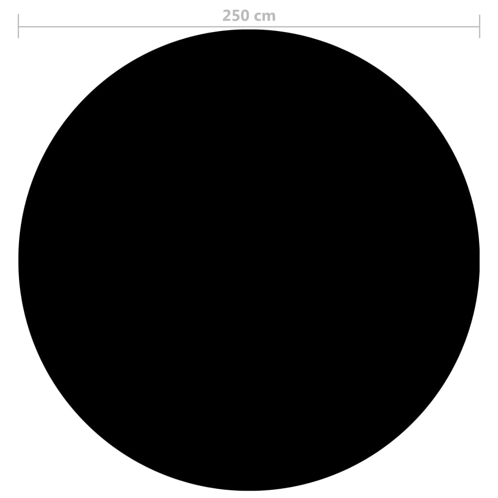 Copertura per Piscina Nera 250 cm PE