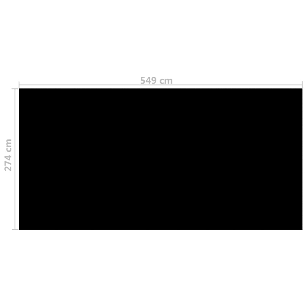 Copertura per Piscina Nera 549x274 cm PE