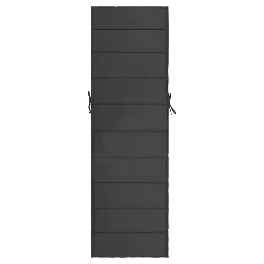 Cuscino per Lettino Prendisole Antracite 190x60x4 cm