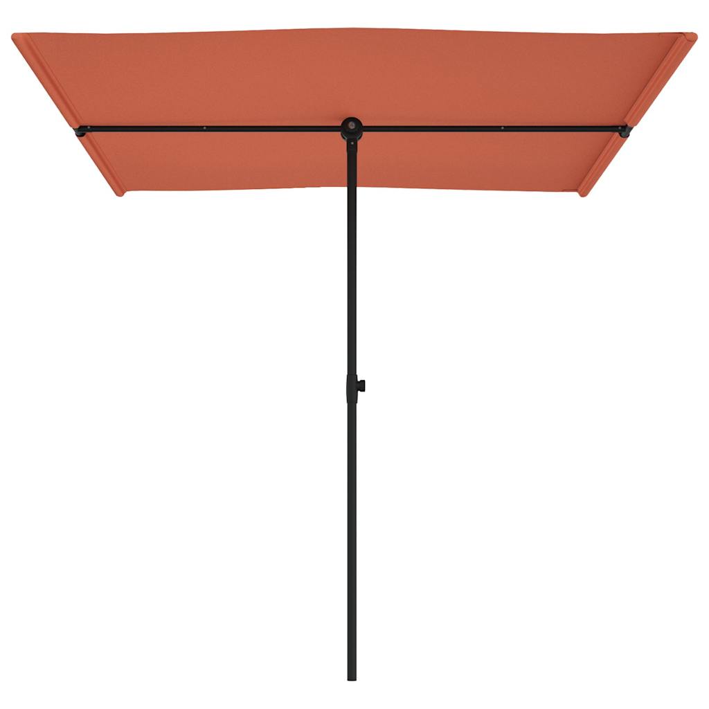 Ombrellone da Giardino Palo in Alluminio 2x1,5 m Terracotta