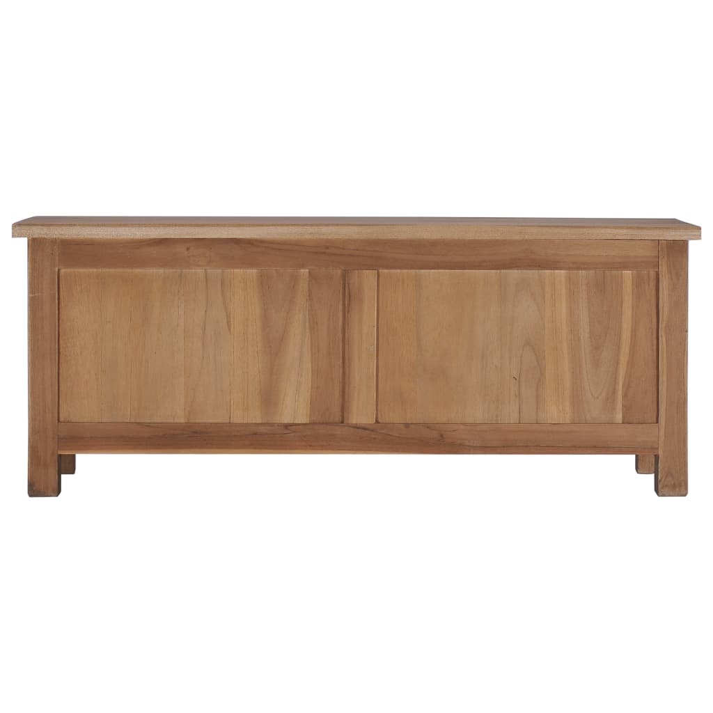 Mobile Porta TV 90x30x35 cm in Legno Massello di Teak