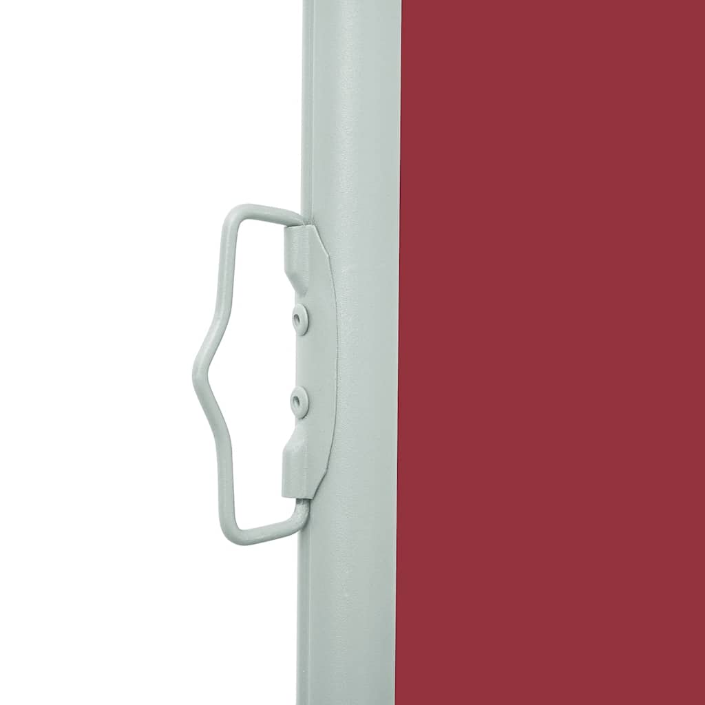 Tenda Laterale Retrattile per Patio 100x500 cm Rosso