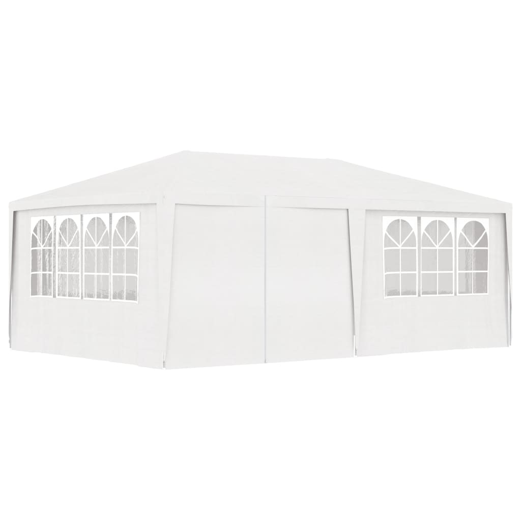 Gazebo Professionale con Pareti 4x6 m Bianco 90 g/m²