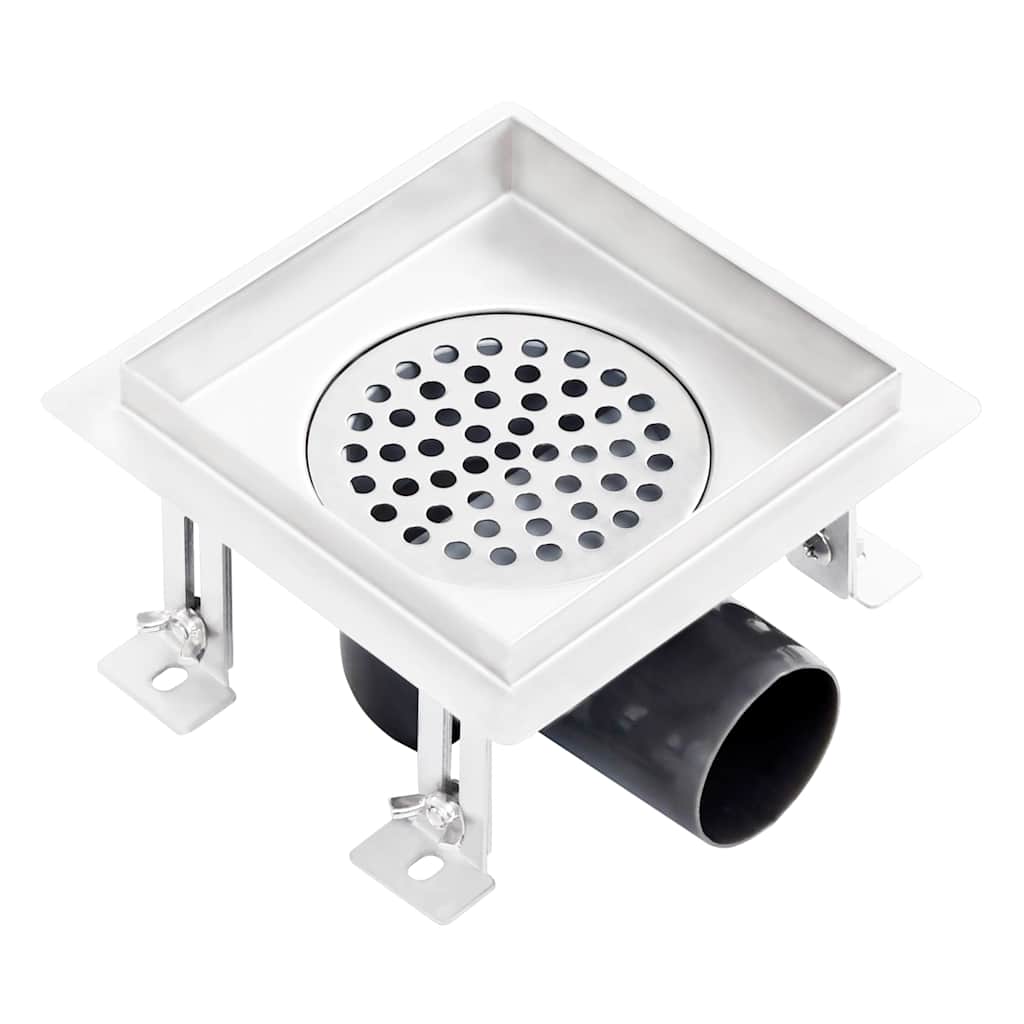 Scarico Doccia 2-in-1 Copertura a Piastrella 15x15cm in Acciaio