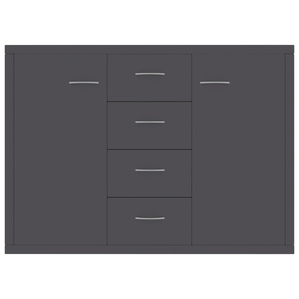 Credenza Grigia 88x30x65 cm in Legno Multistrato