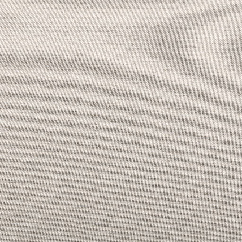 Poggiapiedi Modulare con Cuscino in Tessuto Crema