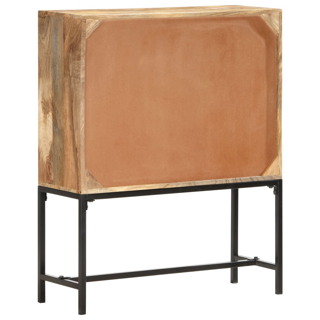 Credenza 80x30x100 cm in Legno Massello di Mango