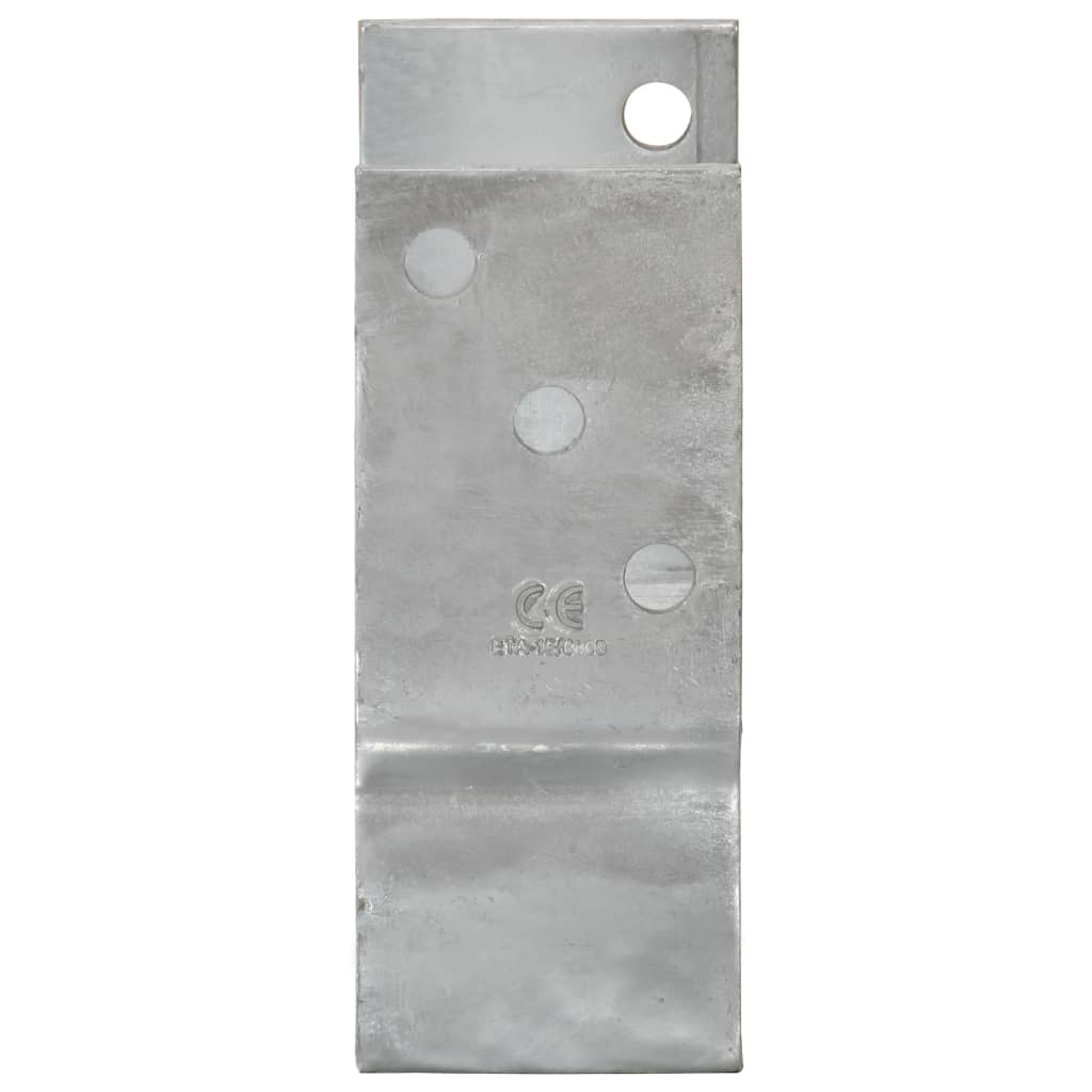 Picchetti per Recinzione 12pz Argento 14x6x15cm Acciaio Zincato
