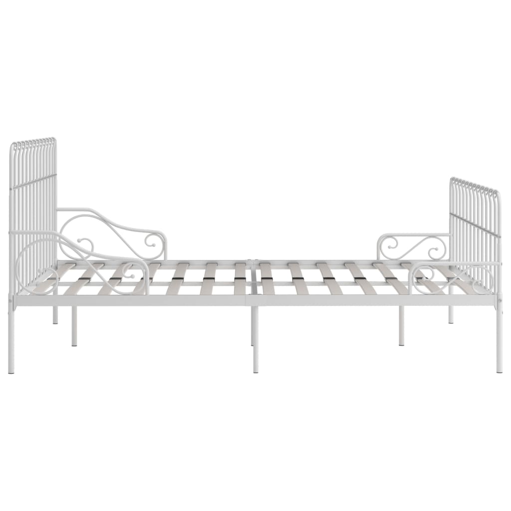 Giroletto con Doghe Bianco in Metallo 200x200 cm