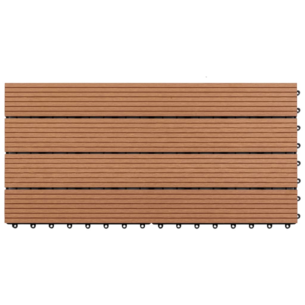 Pannelli in WPC 60x30 cm 6 pz 1m² Marrone