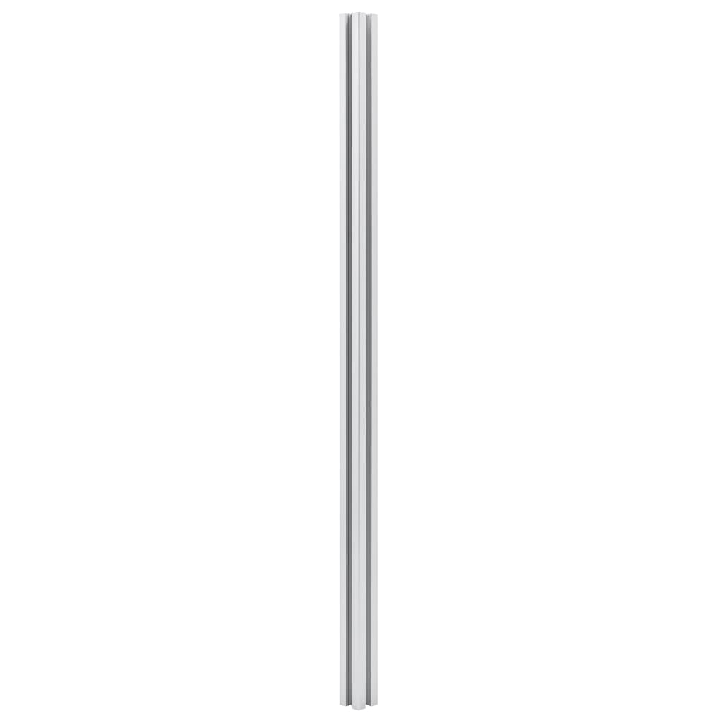 Pali per Recinzione 2 pz in Alluminio 185 cm