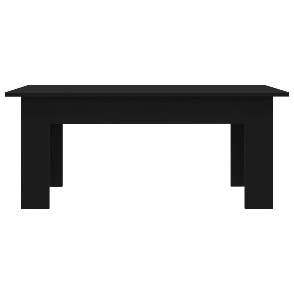 Tavolino da Salotto Nero 100x60x42 cm in Legno Multistrato